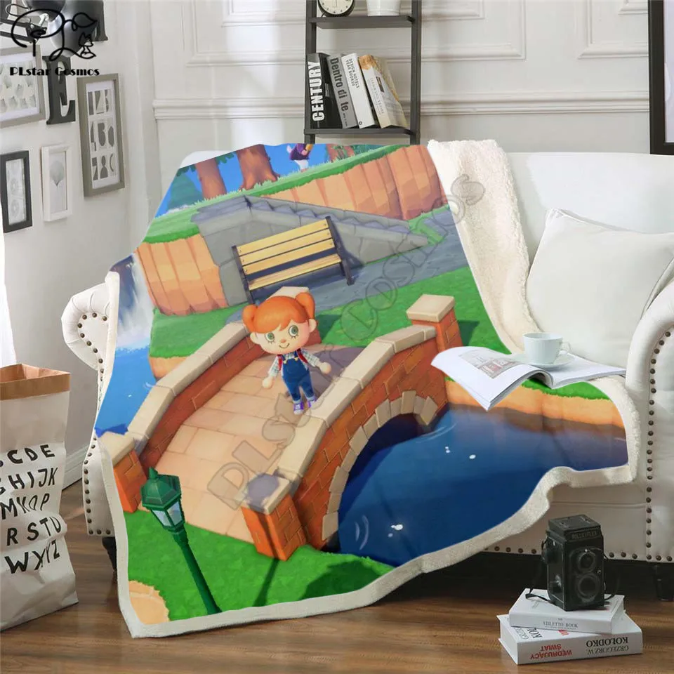 Флисовое одеяло с 3D принтом животных стиль 1 | Дом и сад