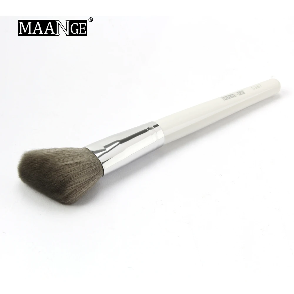 MAANGE 1 шт. Кисть для макияжа с наклонной головкой румян лица щек контура