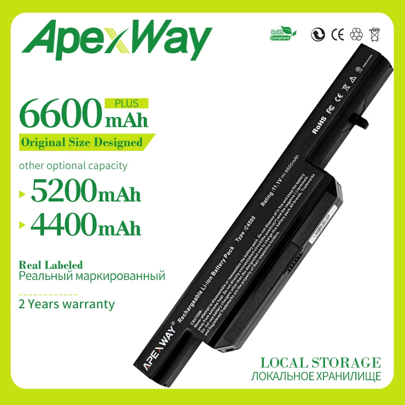 

Apexway 6-элементный Аккумулятор для ноутбука Clevo C4500 C4500Q C4501 C4505 W150 C4500BAT-6 6-87-C480S-4P4 C4500BAT 6 KB15030 W150ER
