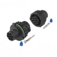 100 pcs 7 pin Auto Sensor Plug Waterproof Wire Connector 1.5MM BU-STE KPL CIRCULAR DIN HOUSINGS 1718230 967650-1 968421-1