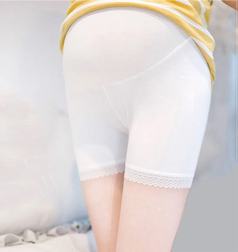 Шорты для беременных леггинсы тонкие летние безопасные шорты женщин кружевная