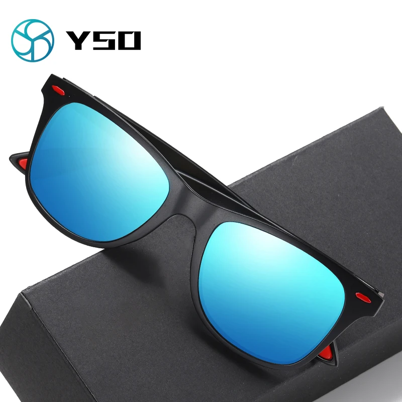 

YSO New Fashion Square Men Polarized Sunglasses Aluminum Magnesium Sun Glasses Driving Glasses Rectangle For Women UV400