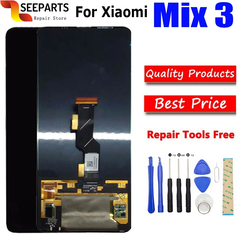 ЖК дисплей для 6 39 &quotXiaomi Mi Mix 3 с сенсорной панелью и дигитайзером mix сенсорным