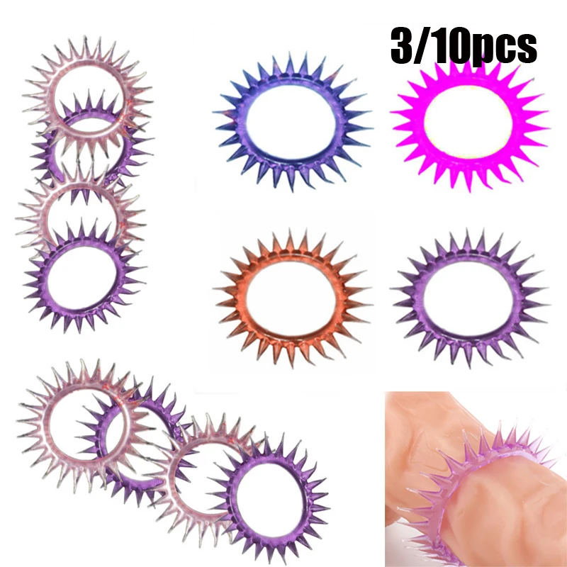 

3/10PCS Silicone Penis Rings Set Delay Ejaculation Sex Toys for Men Female Flirt Cock Erection Ring Stretcher Stimulate Orgasm