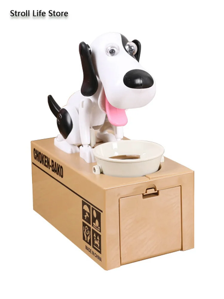 Копилка FP093 для детей копилка денег и монет электрическая машинка крадущая