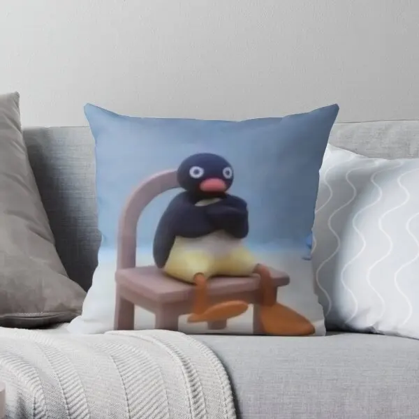 

Angry Pingu Soft Decorative Throw Pillow Cover for Home Pillows NOT Included
