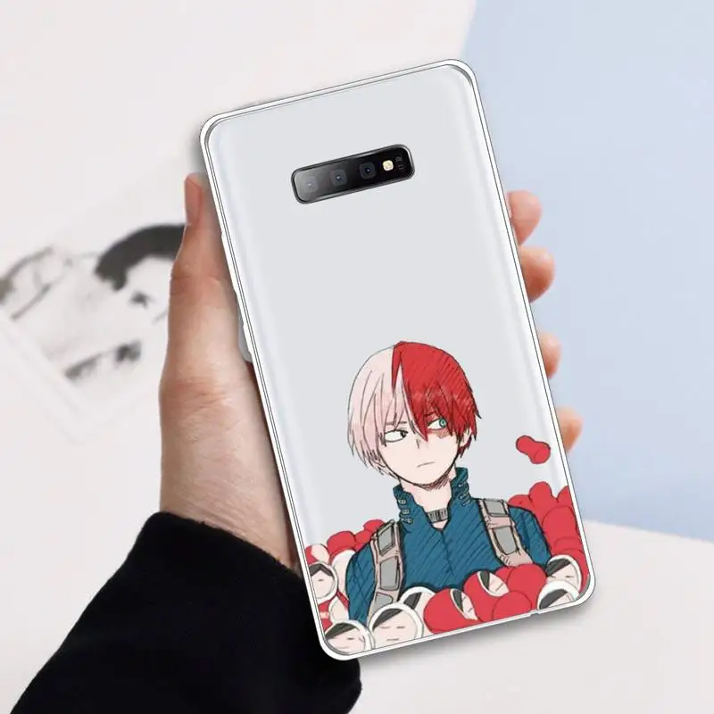 

Shoto Todorok Phone Case Transparent For Samsung Galaxy A71 A21s S8 S9 S10 plus note 20 ultra