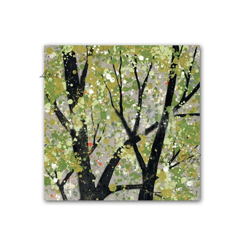 

Modern Art Painting 100% Hand-painted Birch Trees Picture Wall Decor Canvas Art Unframed Oil Painting For Bedroom Decoration