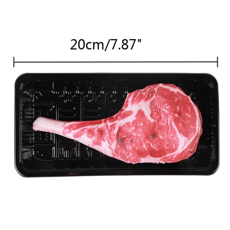 Смешная собака игрушки пищащие моделирование стейк Игрушки для маленьких собак