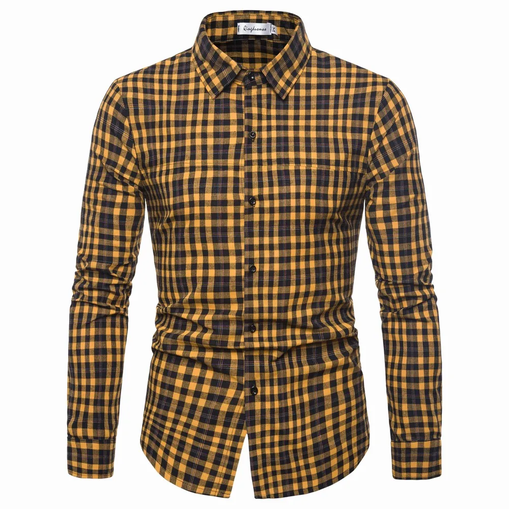 

Рубашка мужская из ткани Оксфорд, стирка и одежда, в клетку, 100% хлопок, повседневная, модный дизайн, Классическая