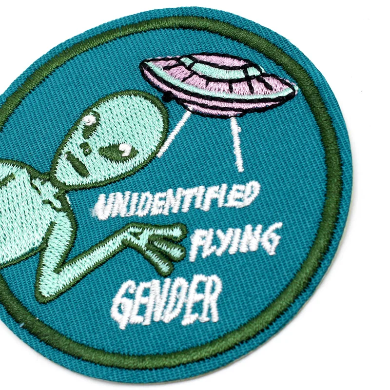 UFO подвеска в виде космонавта и планеты патчи для глажения на одежду джинсы