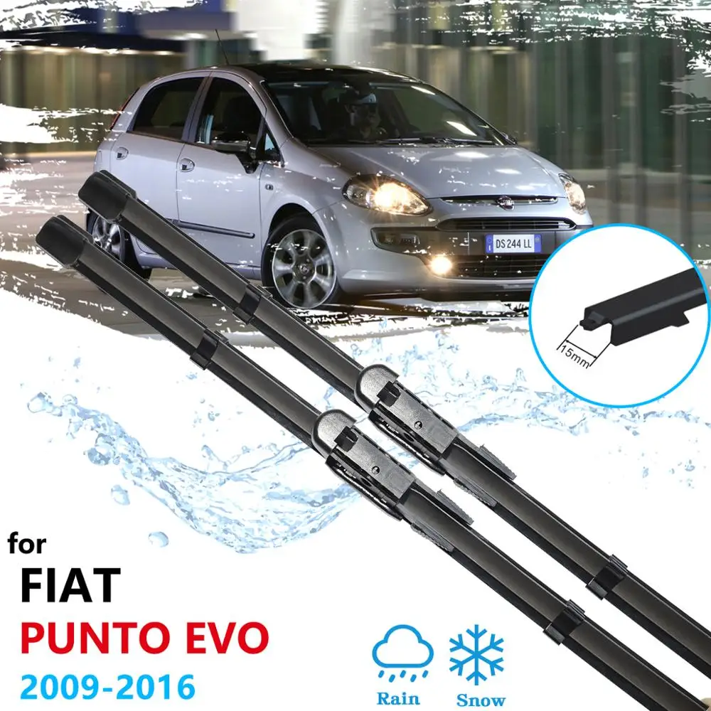 

Car Wiper Blade for Fiat Punto Evo 2009~2016 Front Windscreen Windshield Wipers Car Accessories 2010 2011 2012 2013 2014 2015