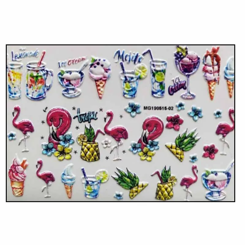 1 шт. 3D Выгравированные наклейки для ногтей | Красота и здоровье