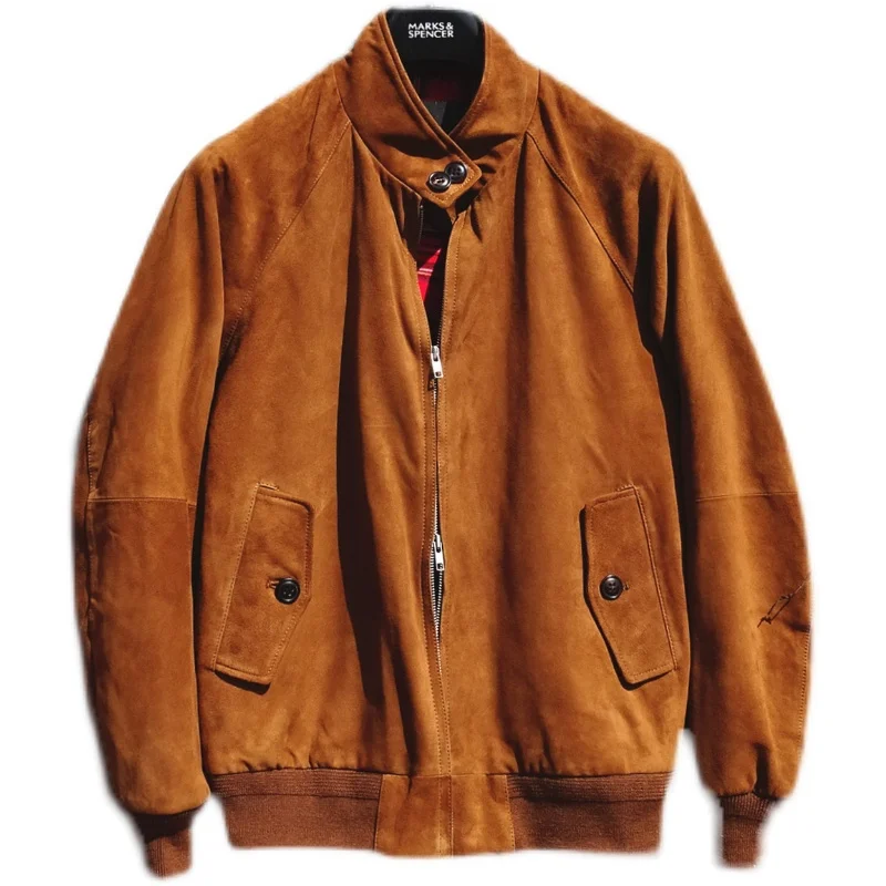 

G9 Portable lambs shut down producing goat skin leather sheepskin leather jacket