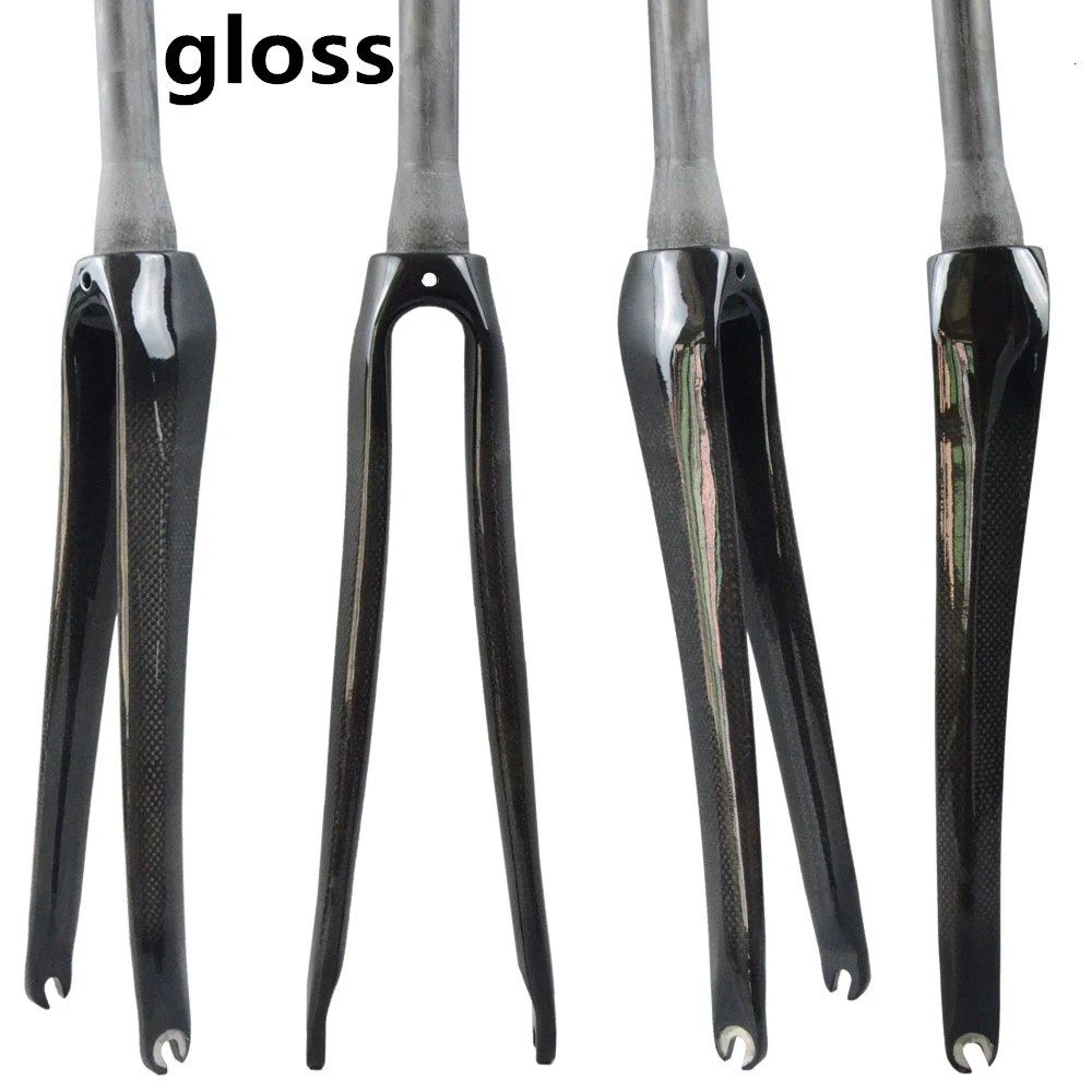 Full Carbon Road Bike Fork Bicycle Parts C Brake 700c Wheel Barrel Axis 28.6mm 3k Gloss Matte Accessories 377g |