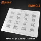 Amaoe Nand флеш-память EMMC EMCP UFS BGA162 BGA186 BGA254 BGA221 BGA153 BGA169 BGA трафарет нагревательный реболл оловянный сетчатый шаблон