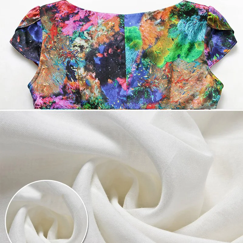 Новинка 2020 летнее женское платье с рукавом и цветочным принтом облегающее из