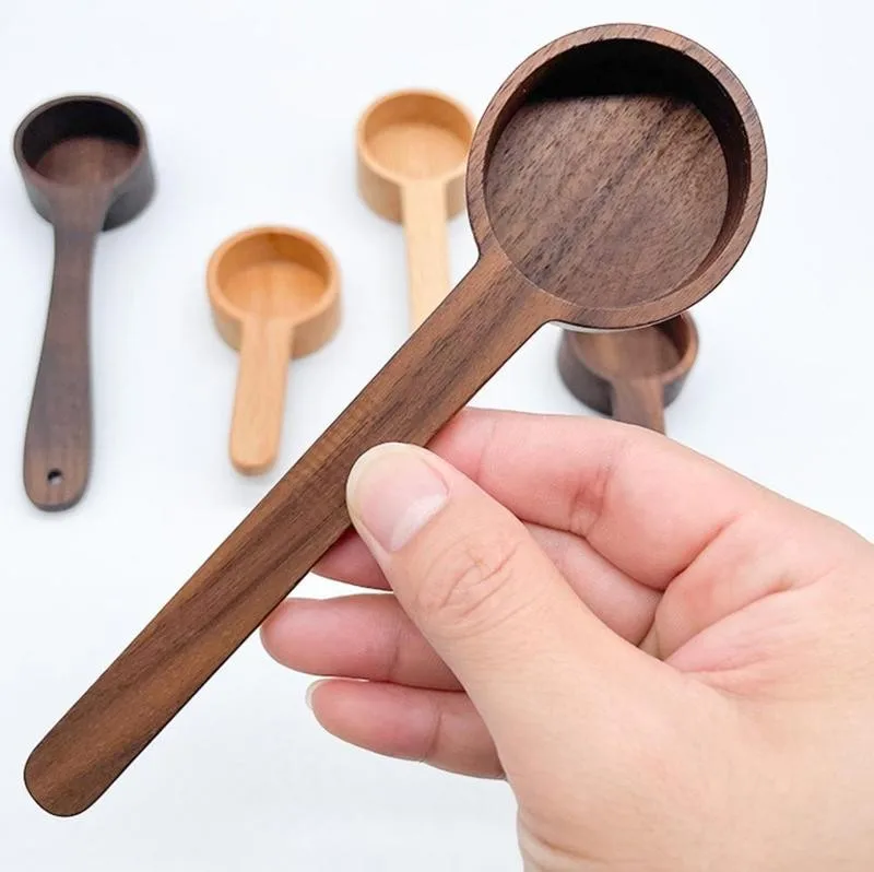 Деревянная мерная ложка деревянный черный орех короткая и длинная ручка