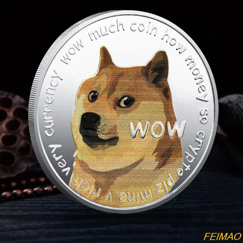 

Doge coin Commemorative Coins Cute Dog Pattern Dog Year Collection Coins