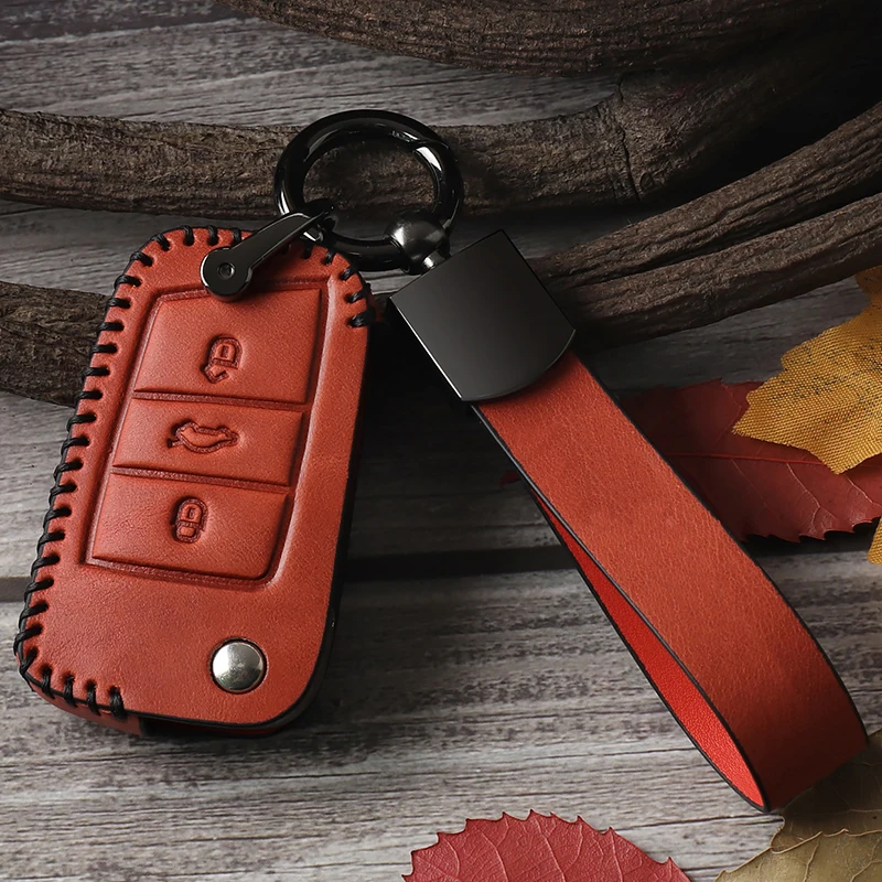 Чехол для ключей из натуральной кожи чехол автомобиля Volkswagen Lingdu Tiguan Bora l Tuang x Tuyue