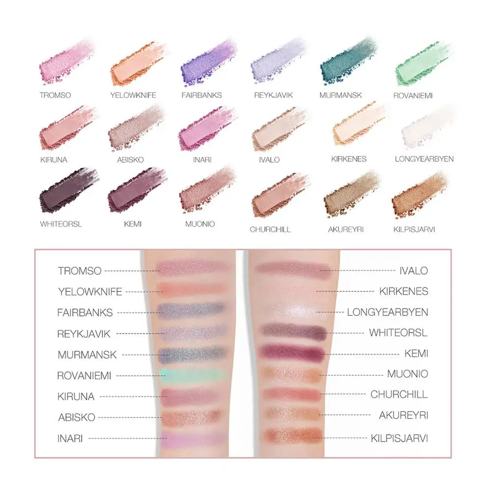 

18 Colors High Quality Professional Makeup Eyeshadow Palette Long-lasting Northern Smooth And Soft Lights Matte Eye Makeup Set