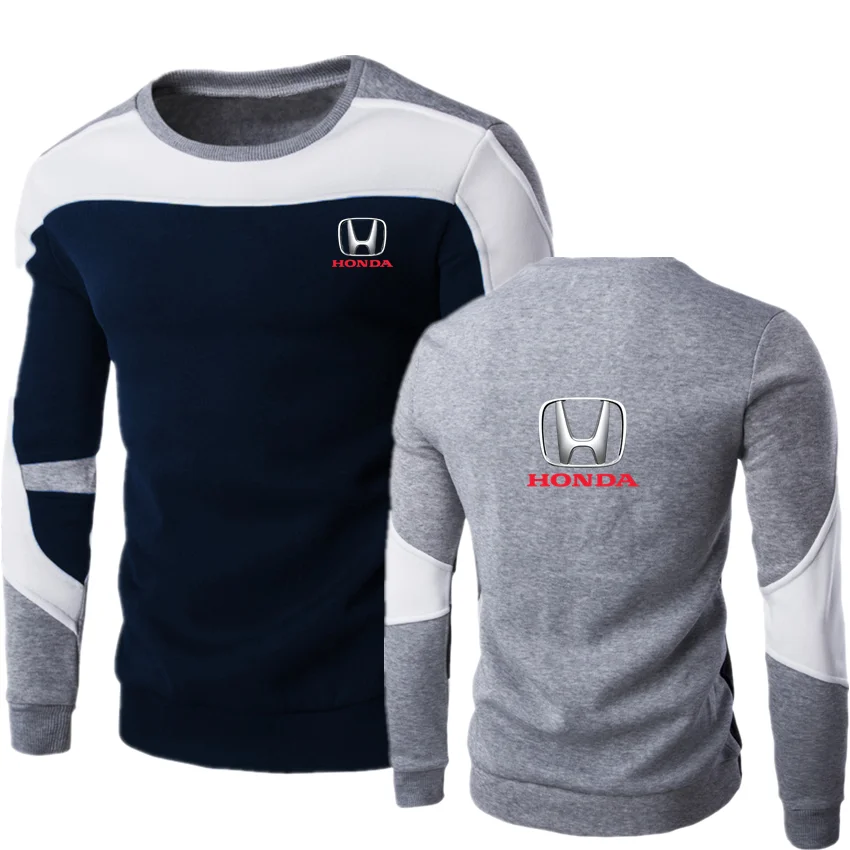 

Honda 2021 New Men's Fleece Casual Sweatshirt Spring Autumn Loose Streetwear Tops Must-Have Hoodies