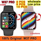 5 шт. 10 шт. W37 Pro Смарт-часы оптовая продажа низкая цена оригинальные iwo W37 Pro Смарт-часы Две кнопки 44 мм серия 7 Беспроводное зарядное устройство