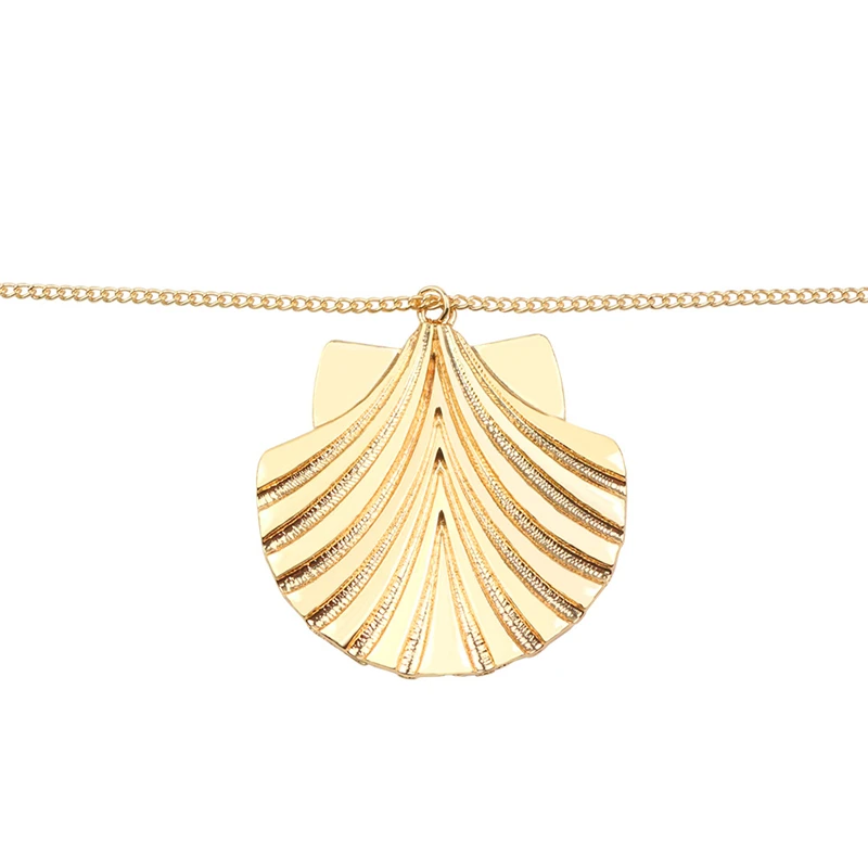

Luokey Ocean Style Summer Beach Cowrie Shell Necklace Vintage Bohemian Long Chain Statement Conch Pendant Necklace Women Jewelry