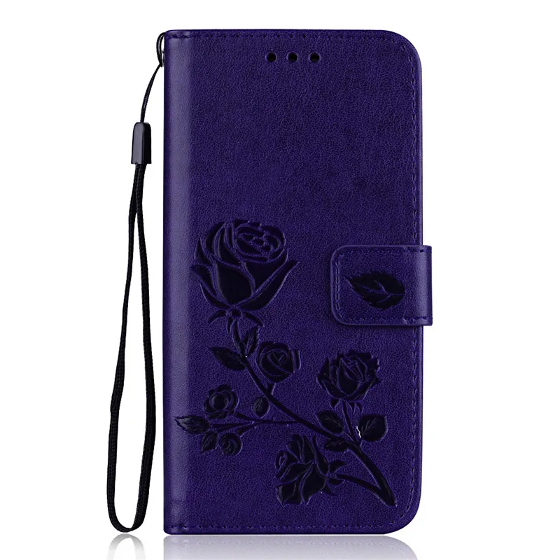 Purple Узор в виде Розы, чехол с откидной крышкой для Xiaomi Redmi Примечание 5A 5 Plus 6 S Pro 6A 5A Note 5 Pro 5A премьер/Note 4X3 S 4A S2 F1 mi A1 A2 Lite 6 6A крышка - Цвет: Purple