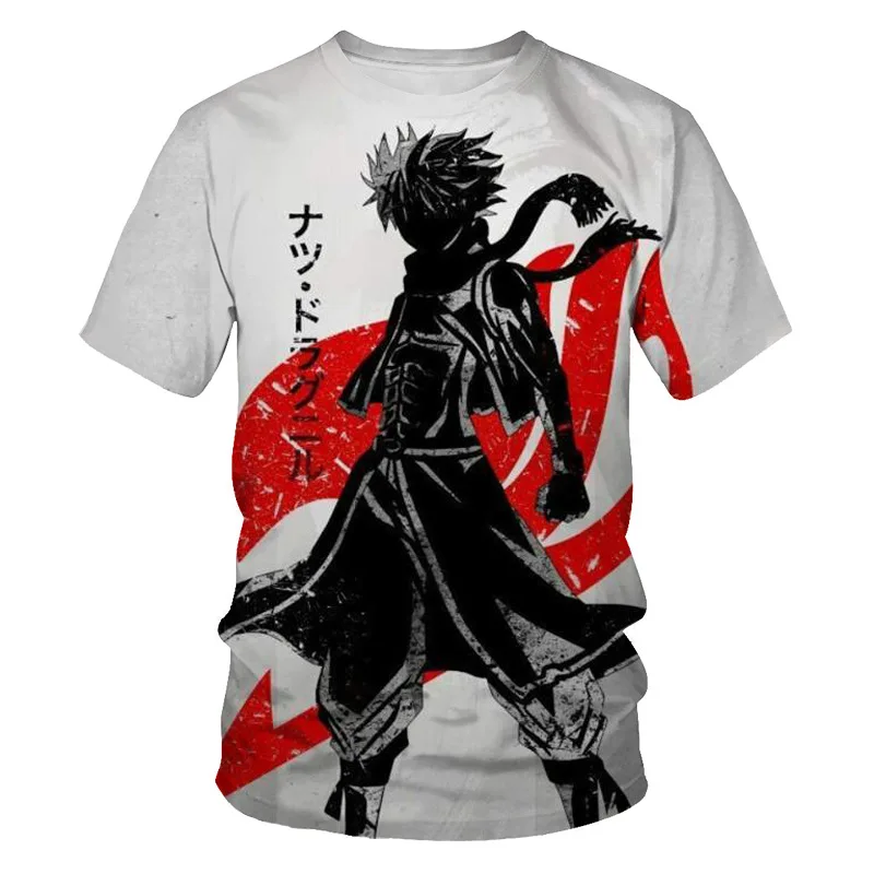 

Japanese cartoon 3d T-shirt Men Summer Harajuku children's casual cool clothes men's T shirt women's short-sleeved Tops