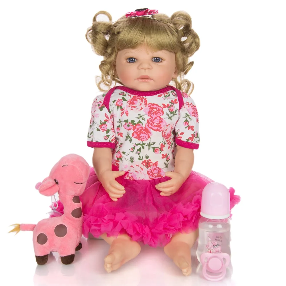 Кукла reborn menina игрушка силикон винил тело Bebe Reborn детские куклы 55 см реалистичные