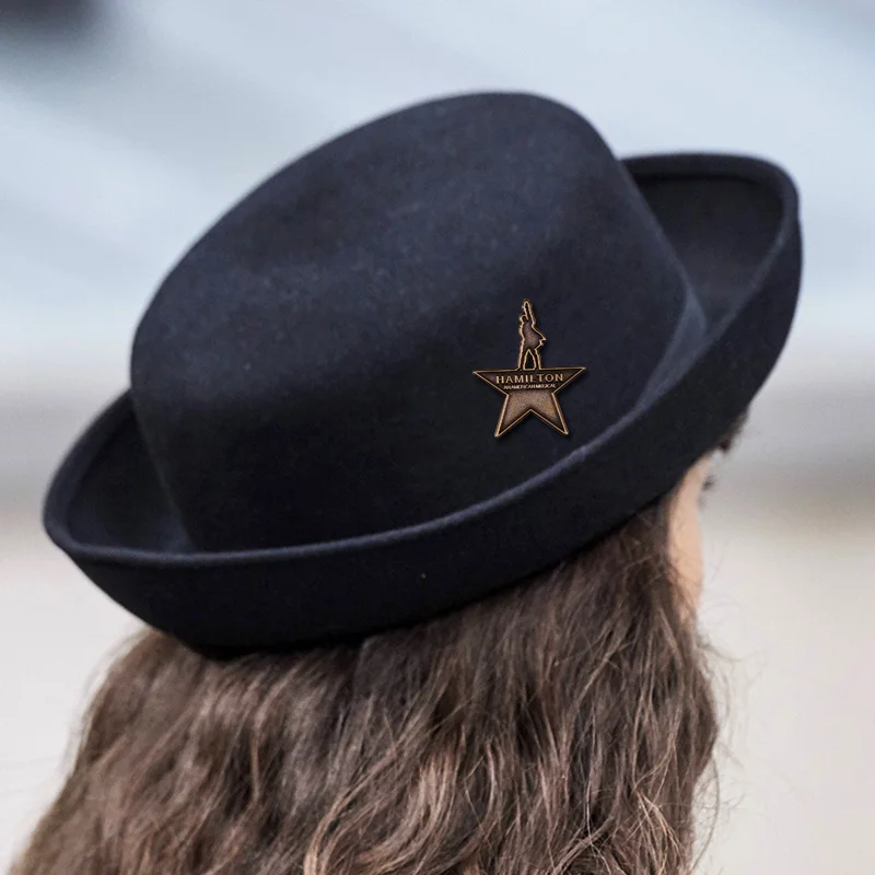 Музыкальная эмалированная булавка с пятиконечной звездой Merican когда вы живете на