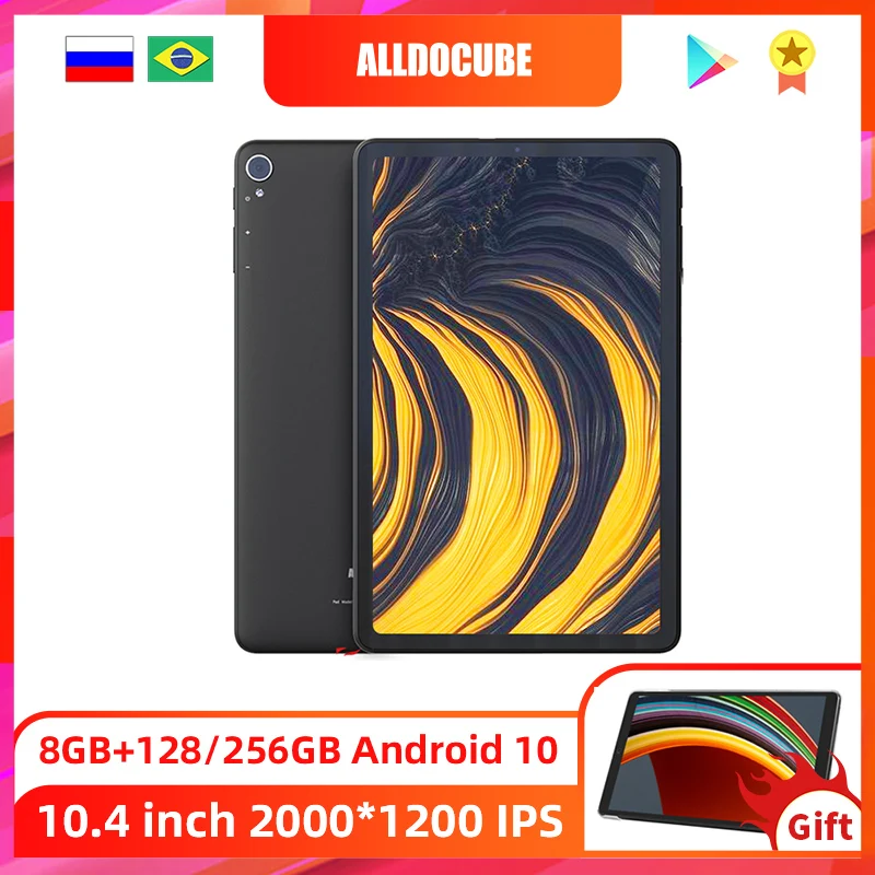 

Tablet PC ALLDOCUBE iPlay40 10.4 inch 2K FHD 2000*1200 8GB RAM 128GB ROM Android 10 T618 CPU LTE phonecall 5G WiFi iPlay 40 Tab