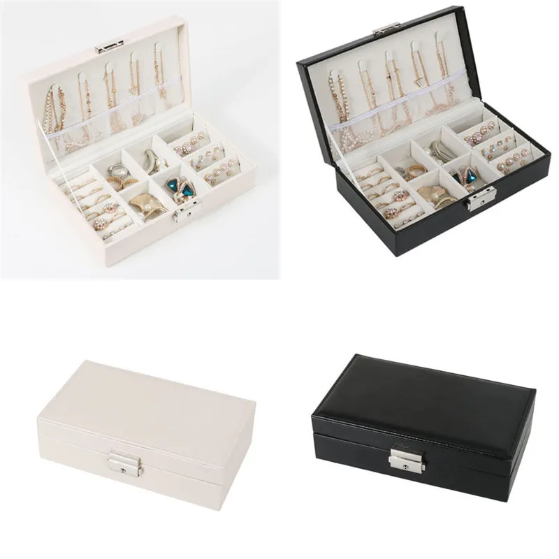 Шкатулка для украшений из искусственной кожи органайзер хранения Дорожный Чехол