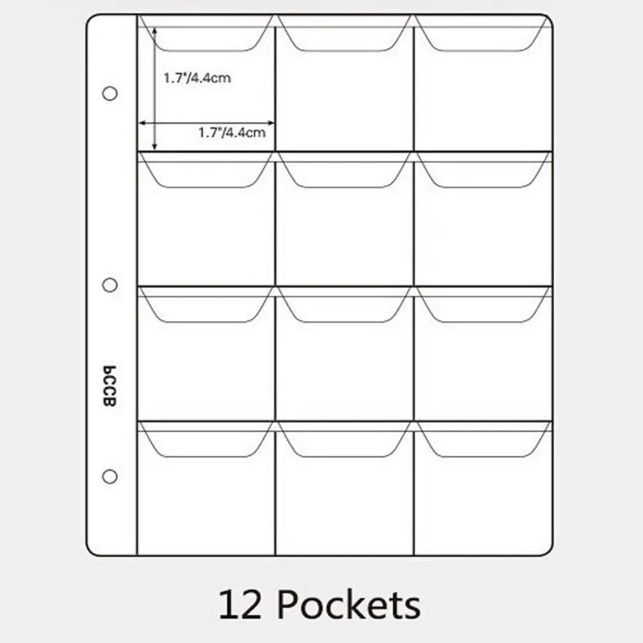Альбом для монет 10 шт./лот страницы альбома с 42 карманами рукава почтовые штампы