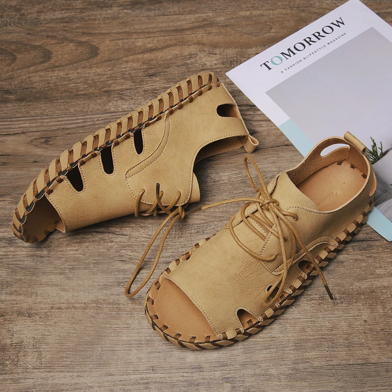 

Man Sandals 2019 Summer Sandalias Romanas Work Sandals Men Fashion Sandalle Homme For Sandel Outdoor Sandali Da Uomo Deportivas