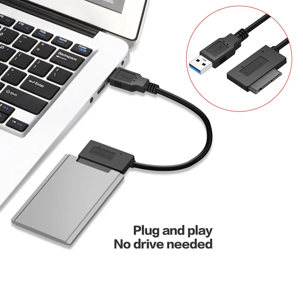 Адаптер для жесткого диска Slimline SATA к USB 3 0 SATA7 + 6 9 контактный Sata кабель CD драйвер