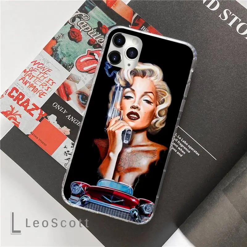 

Sexy girl Marilyn Monroe fashion Phone Case For iphone 12 5 5s 5c se 6 6s 7 8 plus x xs xr 11 pro max