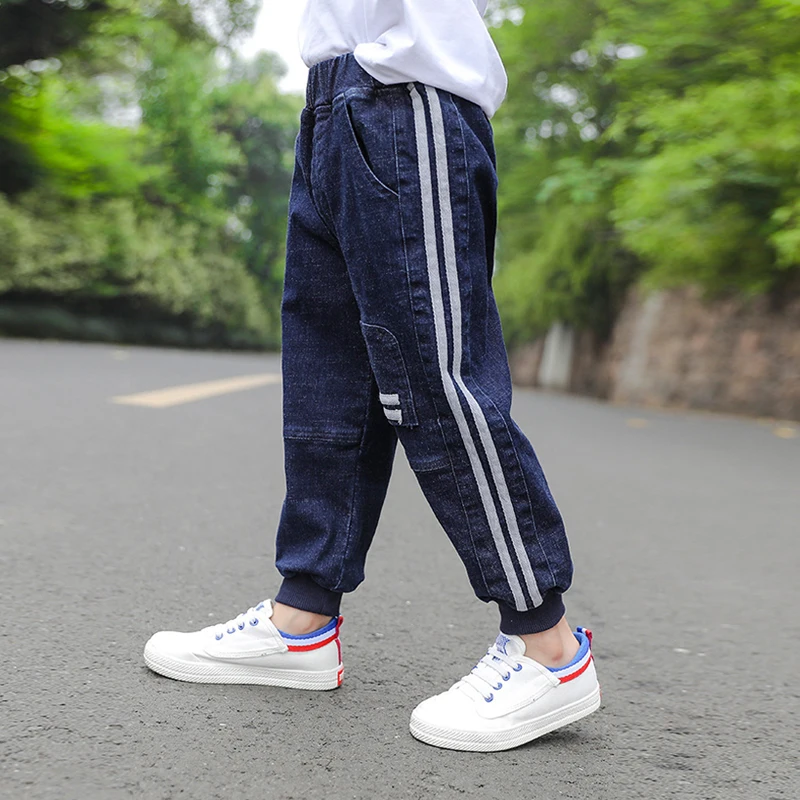 Джинсы Шаровары свободного покроя для мальчиков на осень|Джинсы| |