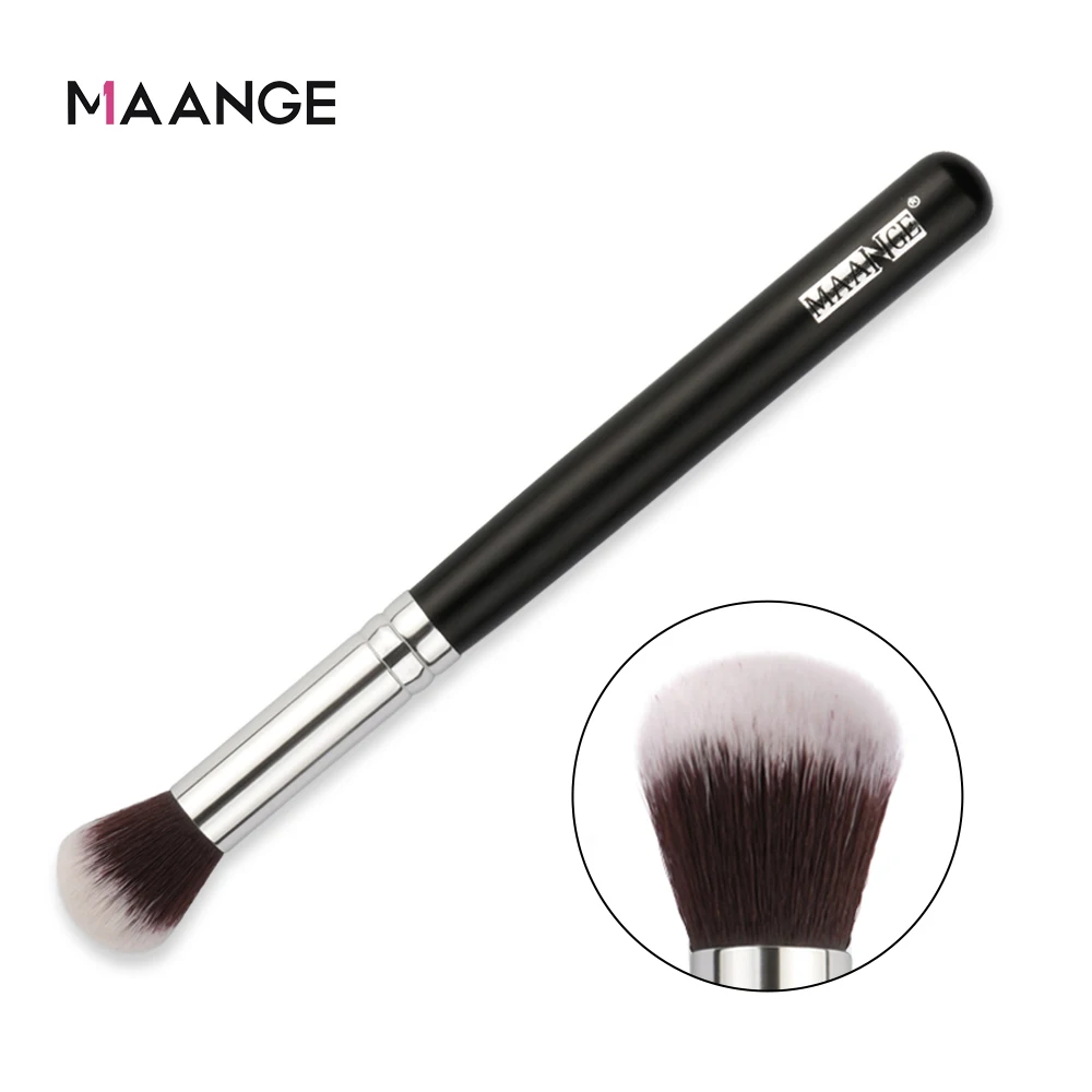 Набор кистей для макияжа MAANGE профессиональный из искусственной кожи чехол пудры