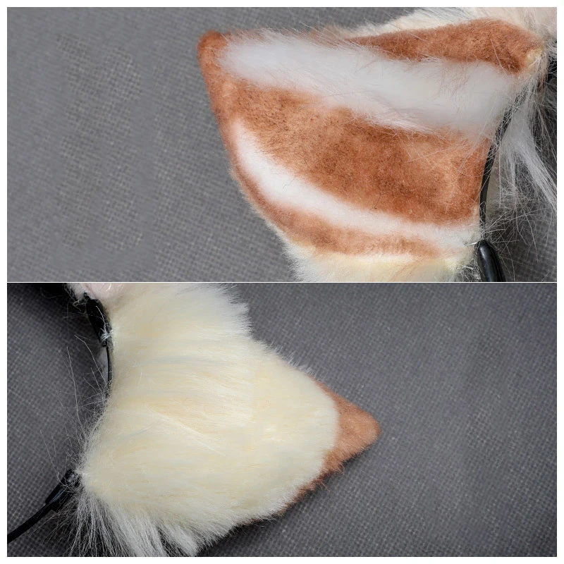 Повязка на голову с ушками из искусственного меха плюшевый олень животное ободок