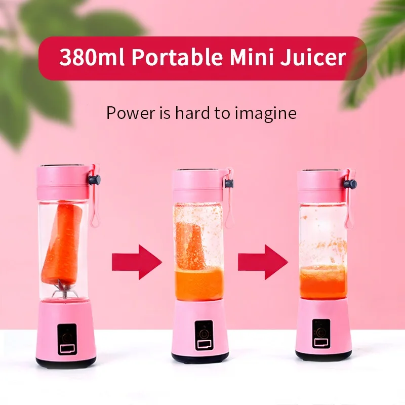 

Portable Blender USB Mixer Electric Juicer Machine Smoothie Blender Mini Food Processor Personal Lemon Squeezer Orange CF18
