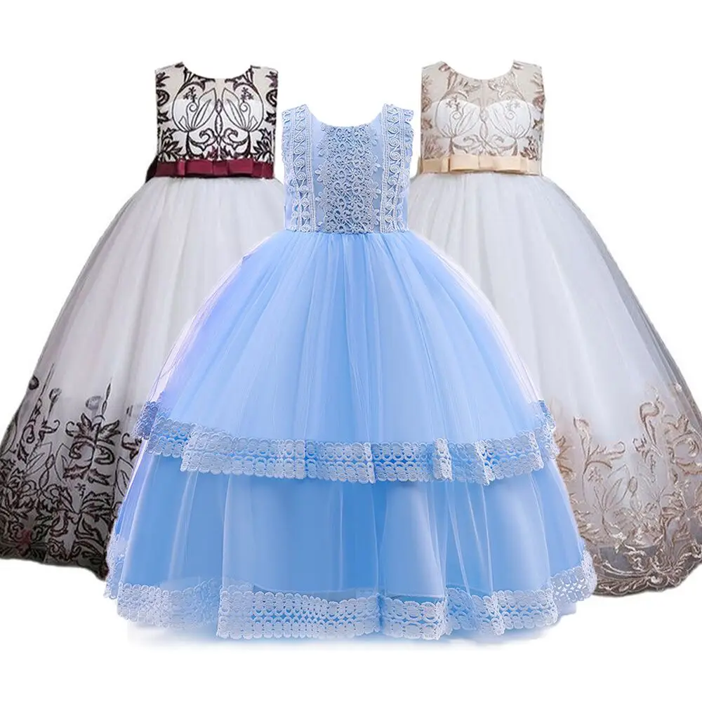 Платье для девочек 2021 летняя одежда Детские платья вечернее платье на свадьбу