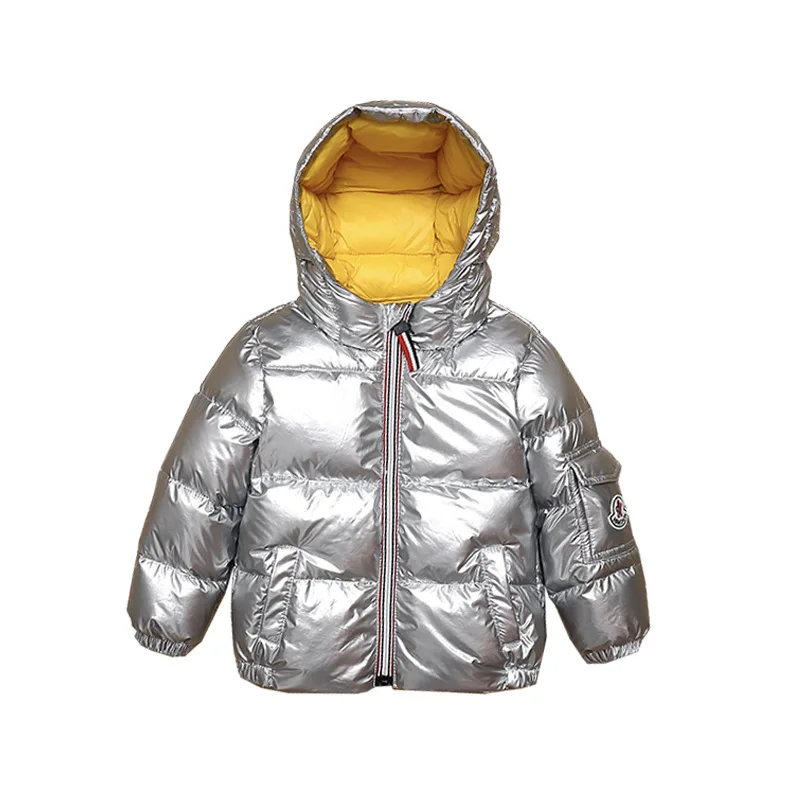 90% утиный пух куртка пальто для маленьких девочек мальчиков парка детская с