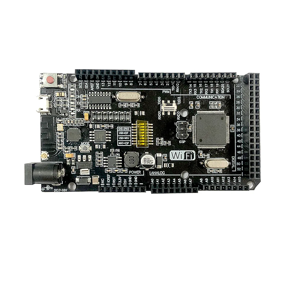 Для Arduino Mega2560 + Wi Fi R3 ATmega2560 ESP8266 32Мб оперативной памяти USB TTL CH340G совместимых Мега