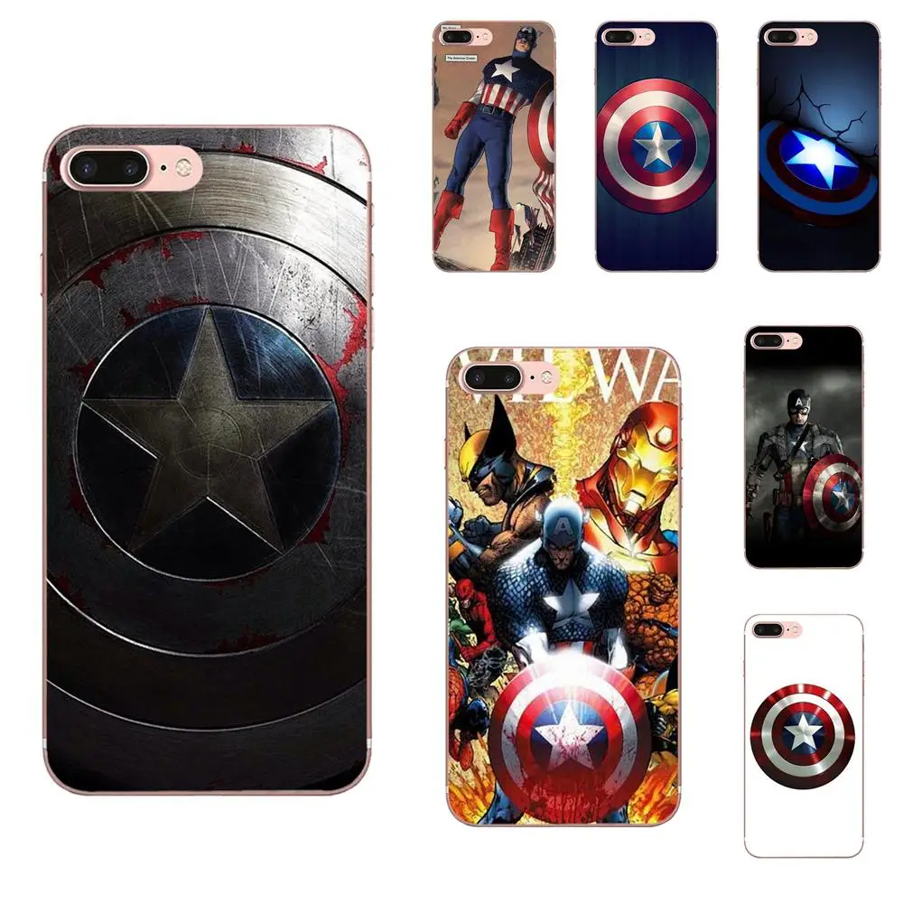 Прозрачный чехол из ТПУ для Xiaomi Redmi mi10 lite Pro Note 9 PRO Max 9s Mi9 K30 K20 5G Captain America Shield|Бамперы|