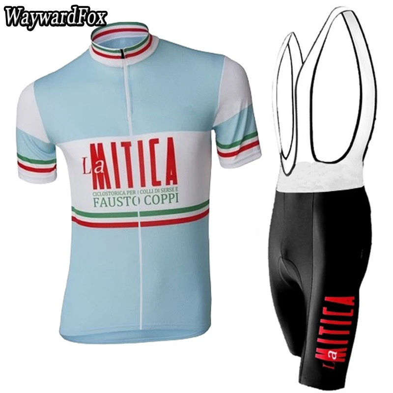 

NEW Summer Men's blue Cycling Jersey Bib Shorts Kit team Cycling Clothing Short Set Bike Wear Road gel pad
