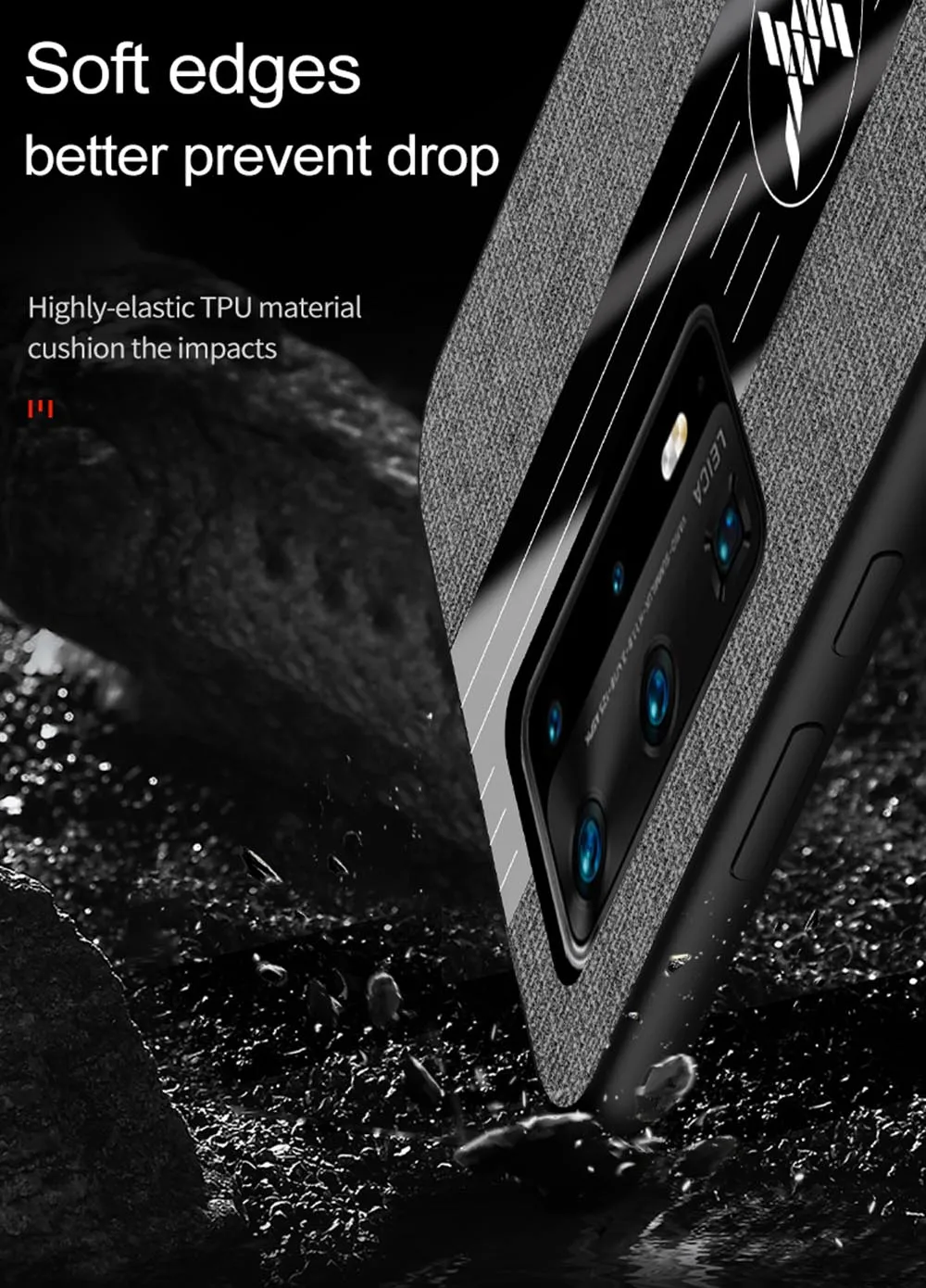 

LEEWINDA For Huawei P40 Pro Plus Phone Case ,Leather Armor Cases Car Magnetic Ring Cover Shell