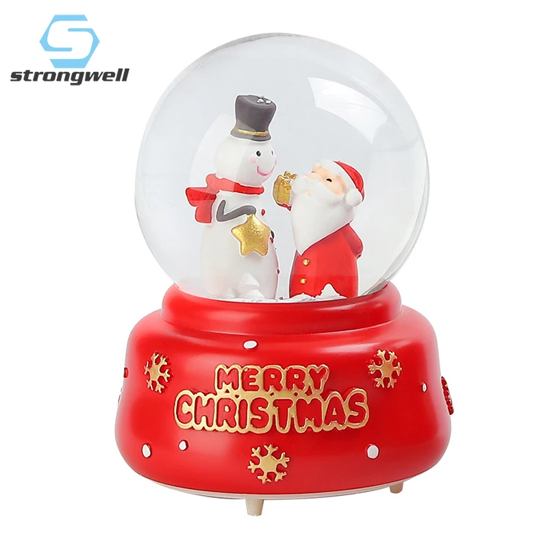 Strongwell Nordic Санта Клаус снеговик Снежный шар музыкальная шкатулка в виде