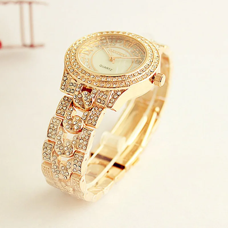 Женские часы CONTENA модные из нержавеющей стали с бриллиантами ЖЕНСКИЕ НАРЯДНЫЕ